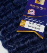 Golen Deep Wave Fluffy Braiding Hair - Colour Dark Blue - Image 2