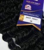 Golen Deep Wave Fluffy Braiding Hair - Colour 1B - Image 2