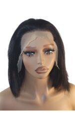 Golen Hair Short Human Hair Wig – 12 Inch Black Bone Straight Vietnamese Bob Wig 13×6 Lace Frontal - Image 7