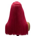 Golen Hair Premium Vietnamese Bone Straight Wig 18 Inch 99J Burgundy | 100% Raw Human Hair | 2x6 Lace Glueless Wig for Women - Image 3