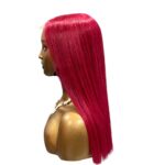 Golen Hair Premium Vietnamese Bone Straight Wig 18 Inch 99J Burgundy | 100% Raw Human Hair | 2x6 Lace Glueless Wig for Women - Image 4