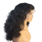Golen Hair 99J Bouncy Afro Curls Human Hair Wig – 350 Density Afro Curly Hair Wig with Big Bouncy Burgundy Curls - Image 3