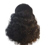 Golen Hair 99J Bouncy Afro Curls Human Hair Wig – 350 Density Afro Curly Hair Wig with Big Bouncy Burgundy Curls - Image 2