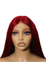 Golen Hair Vietnamese Bone Straight Hair Wig 26 Inch 99J | 2x6 Lace Closure Glueless Human Hair Wig | Raw Vietnamese Human Hair - Image 6