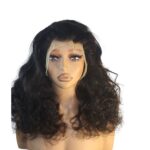 Golen Hair 99J Bouncy Afro Curls Human Hair Wig – 350 Density Afro Curly Hair Wig with Big Bouncy Burgundy Curls - Image 8