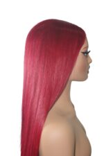 Golen Hair Premium Vietnamese Bone Straight Wig 18 Inch 99J Burgundy | 100% Raw Human Hair | 2x6 Lace Glueless Wig for Women - Image 5