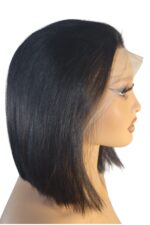 Golen Hair Short Human Hair Wig – 12 Inch Black Bone Straight Vietnamese Bob Wig 13×6 Lace Frontal - Image 3