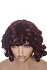 Golen Hair 30 Inch Kinky Straight Human Hair Wig – Black 13×4 Lace Frontal Wig, 350 Density Raw Kinky Straight Human Hair Wig - Image 2