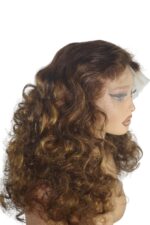 Golen Hair Black Bouncy Curls Human Hair Wig – 20 Inch 350 Density Big Bouncy Curl Wig - Image 5