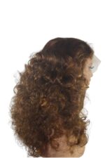 Golen Hair Black Bouncy Curls Human Hair Wig – 20 Inch 350 Density Big Bouncy Curl Wig - Image 2