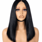 Golen Hair Bone Straight Vietnamese Hair Wig 14 Inch 2x6 Lace Wig Glueless Human Hair Wigs Raw Vietnamese Human Hair Bone Straight Wig Natural Black