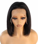 Golen Hair Short Human Hair Wig – 12 Inch Black Bone Straight Vietnamese Bob Wig 13×6 Lace Frontal