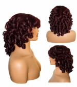 Golen Hair 30 Inch Kinky Straight Human Hair Wig – Black 13×4 Lace Frontal Wig, 350 Density Raw Kinky Straight Human Hair Wig