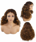 Golen Hair Black Bouncy Curls Human Hair Wig – 20 Inch 350 Density Big Bouncy Curl Wig