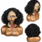 Golen Hair 20 Inch Bouncy Curls Human Hair Wig – 13x4 Lace Front Wig 350 Density Big Bouncy Curl Wig