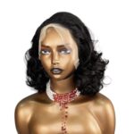 Golen Hair 12 Inch Bouncy Curls Human Hair Wig – 5x5 Lace Wig 250 Density Bouncy Curl Wig - Image 3