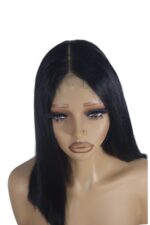Golen Hair Bone Straight Vietnamese Hair Wig 14 Inch 2x6 Lace Wig Glueless Human Hair Wigs Raw Vietnamese Human Hair Bone Straight Wig Natural Black - Image 3