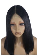 Golen Hair Bone Straight Vietnamese Hair Wig 14 Inch 2x6 Lace Wig Glueless Human Hair Wigs Raw Vietnamese Human Hair Bone Straight Wig Natural Black - Image 5